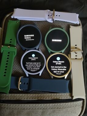 3 Samsung Galaxy Watch 4 Silicone Strap Smartwatch - Multiple Colors